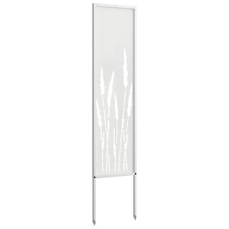 Privacyscherm Fretwerk Wit 32 x 140 cm Koudgewalst staal 5