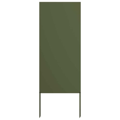 Privacyscherm Olijfgroen 50 x 140 cm Koudgewalst staal 2