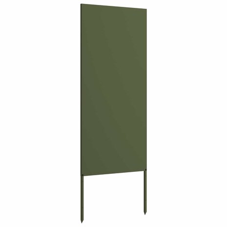 Privacyscherm Olijfgroen 50 x 140 cm Koudgewalst staal 4