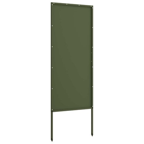 Privacyscherm Olijfgroen 50 x 140 cm Koudgewalst staal 5