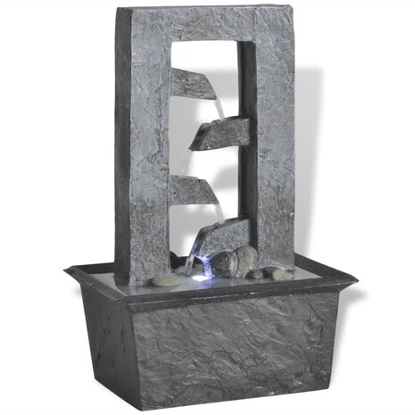 Kamerfontein met LED-licht polyresin 1