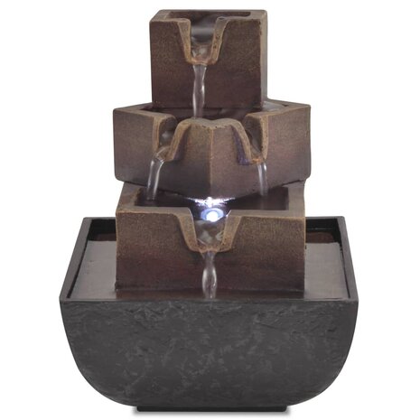 Kamerfontein met LED-verlichting polyresin 2