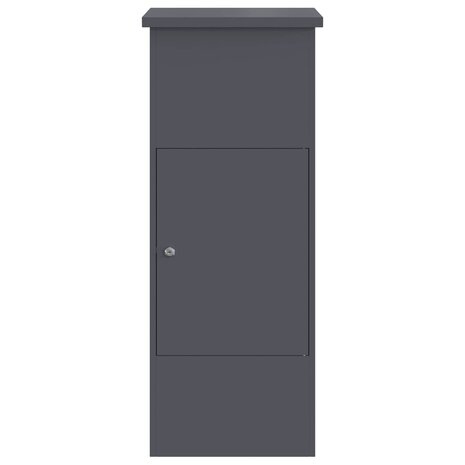 Pakketbrievenbus met slot Antraciet 44,5 x 29 x 110,5 cm Staal 5