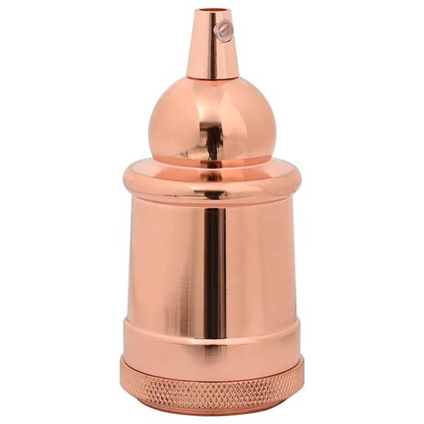 Lampfitting 2 stuks ros&eacute;goud E27 3