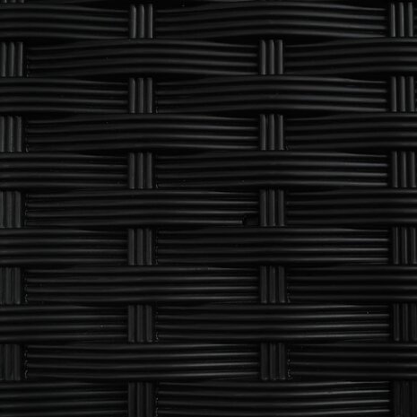 Verhoogde tuinbak met Trellis en Dak Zwart 124 x 40 x 123 cm PP 7