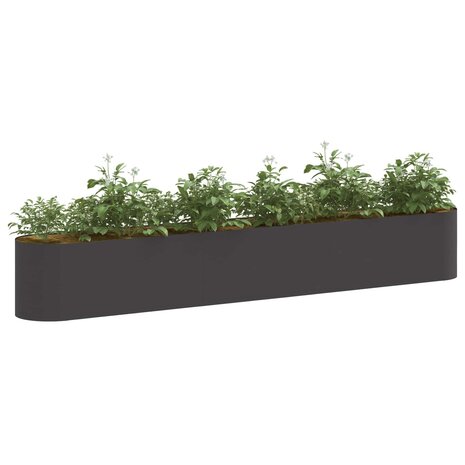 Verhoogd Tuinbed Zwart 280 x 40 x 40 cm 3
