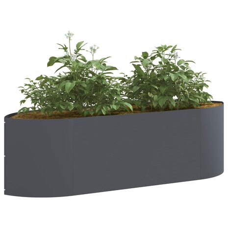 Verhoogd Tuinbed Antracietkleurig 140 x 40 x 40 cm Staal 3