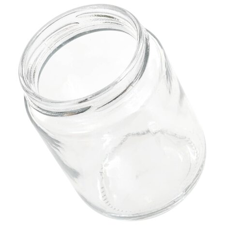 Jampotten met rode deksels 48 st 230 ml glas 6