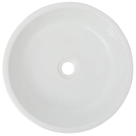 Wastafel rond wit 42x12 cm keramiek 3