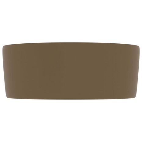 Wastafel rond 40x15 cm keramiek matcr&egrave;me 4