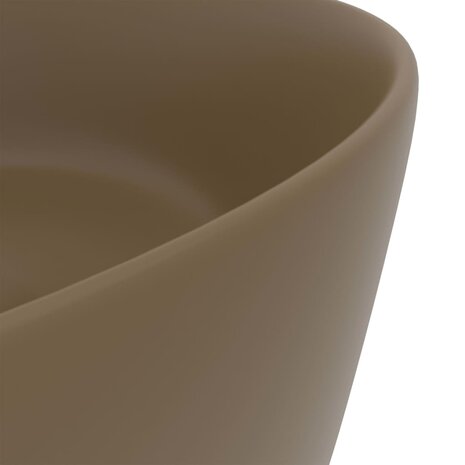 Wastafel rond 40x15 cm keramiek matcr&egrave;me 5