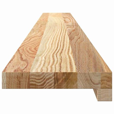 Vensterbanken 2 st onbehandeld 140x15x2 cm massief eikenhout 5