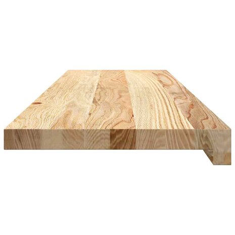 Vensterbanken 2 st onbehandeld 90x25x2 cm massief eikenhout 5