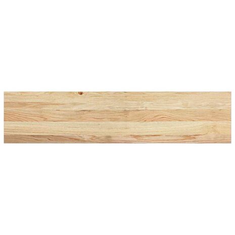 Vensterbanken 2 st onbehandeld 110x25x2 cm massief eikenhout 6