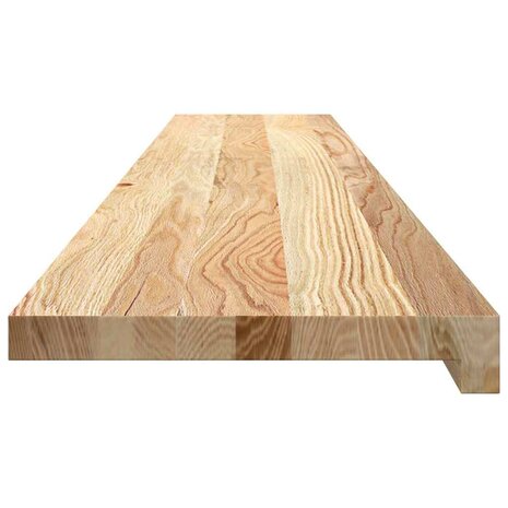 Vensterbanken 2 st onbehandeld 140x25x2 cm massief eikenhout 5