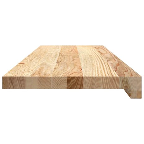 Vensterbanken 2 st onbehandeld 80x30x2 cm massief eikenhout 5