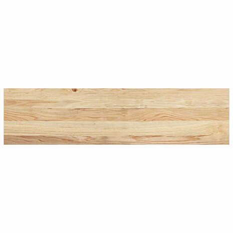 Vensterbanken 2 st onbehandeld 100x30x2 cm massief eikenhout 6
