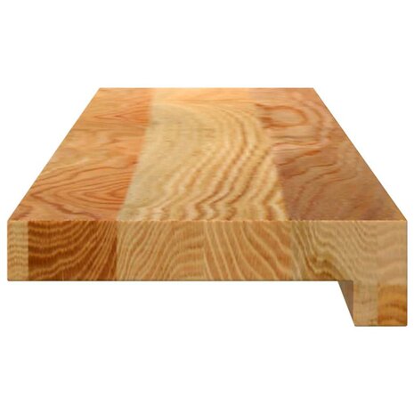 Vensterbanken 2 st 70x15x2 cm massief eikenhout lichtbruin 5