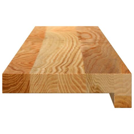 Vensterbanken 2 st 80x15x2 cm massief eikenhout lichtbruin 5