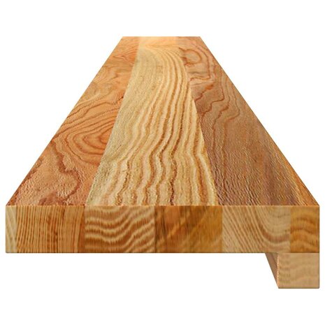 Vensterbanken 2 st 140x15x2 cm massief eikenhout lichtbruin 5