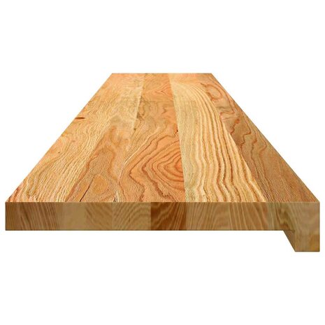 Vensterbanken 2 st 140x25x2 cm massief eikenhout lichtbruin 5