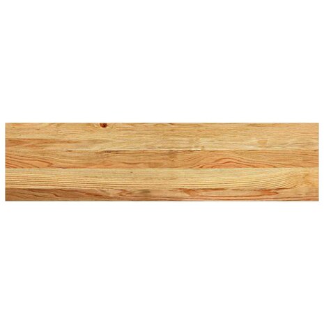 Vensterbanken 2 st 100x30x2 cm massief eikenhout lichtbruin 6
