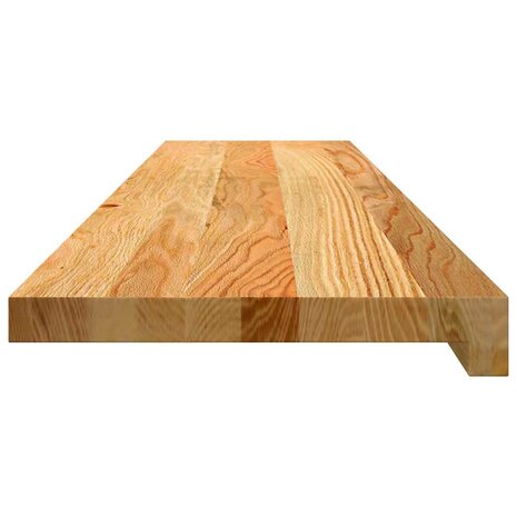Vensterbanken 2 st 110x30x2 cm massief eikenhout lichtbruin 5