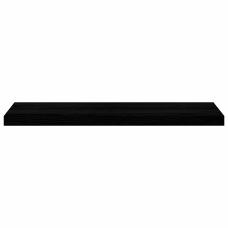 Vensterbanken 2 st 90x25x2 cm massief eikenhout bruin-zwart 4