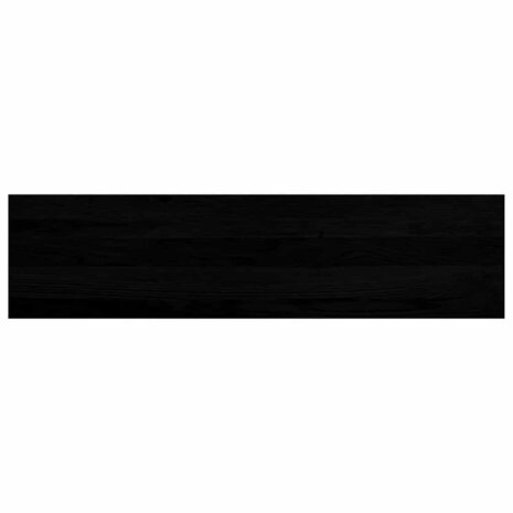 Vensterbanken 2 st 100x25x2 cm massief eikenhout bruin-zwart 6