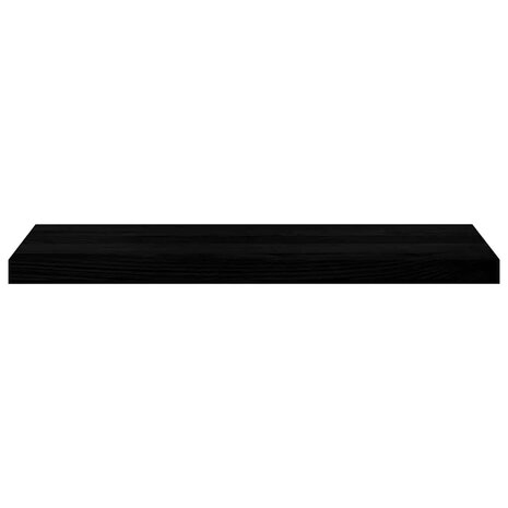 Vensterbanken 2 st 80x30x2 cm massief eikenhout bruin-zwart 4