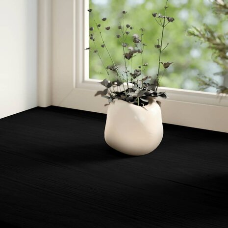 Vensterbanken 2 st 100x30x2 cm massief eikenhout bruin-zwart 3