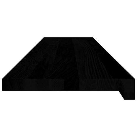 Vensterbanken 2 st 110x30x2 cm massief eikenhout bruin-zwart 5