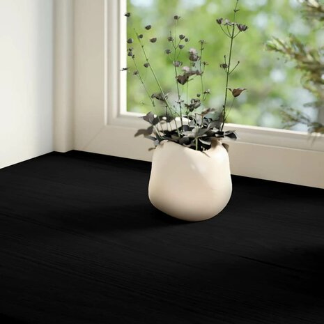 Vensterbanken 2 st 70x40x2 cm massief eikenhout bruin-zwart 3