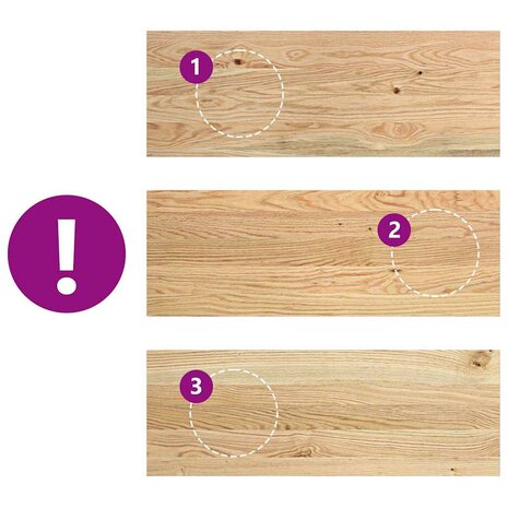 Traptreden 2 st 70x30x2 cm onbehandeld massief eikenhout 7