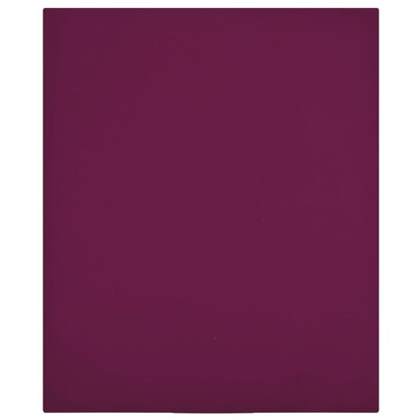 Hoeslaken jersey 160x200 cm katoen bordeauxrood 1