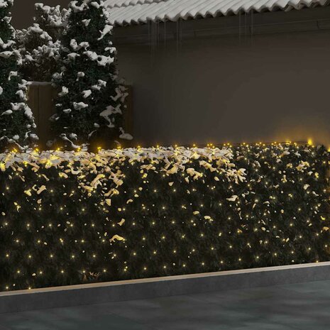 Kerstnetverlichting 306 LED's binnen en buiten 3x3 m warmwit 3