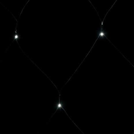 Kerstnetverlichting 544 LED's binnen en buiten 4x4 m koudwit 5