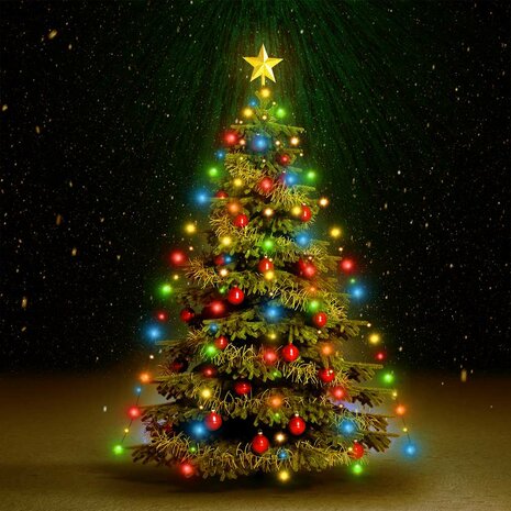 Kerstboomverlichting met 210 LED's meerkleurig net 210 cm 1