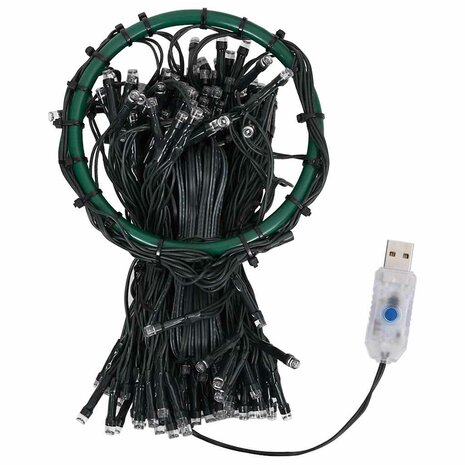 Kerstboomverlichting met 210 LED's meerkleurig net 210 cm 4