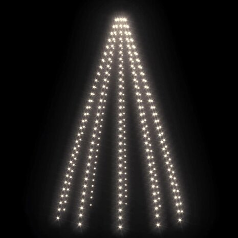 Kerstboomverlichting met 250 LED's koudwit net 250 cm 4