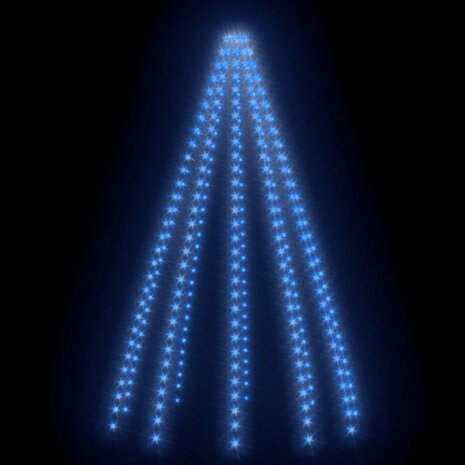 Kerstboomverlichting met 300 LED's blauw net 300 cm 4