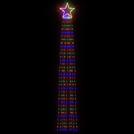 Kerstboomverlichting 320 kleurrijke LED's 375 cm 3