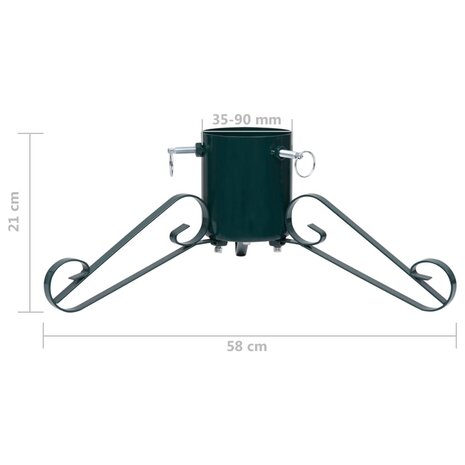Kerstboomstandaard 58x58x21 cm groen 7