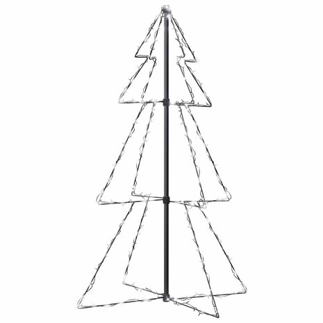 Kegelkerstboom 160 LED's binnen en buiten 78x120 cm 2