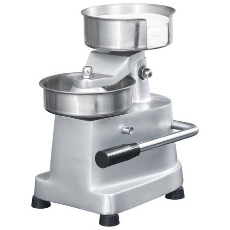 Hamburgerpersmachine met 500 scheidingsbladen 10 cm aluminium 2