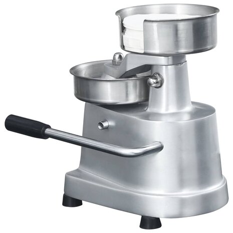 Hamburgerpersmachine met 500 scheidingsbladen 13 cm aluminium 5