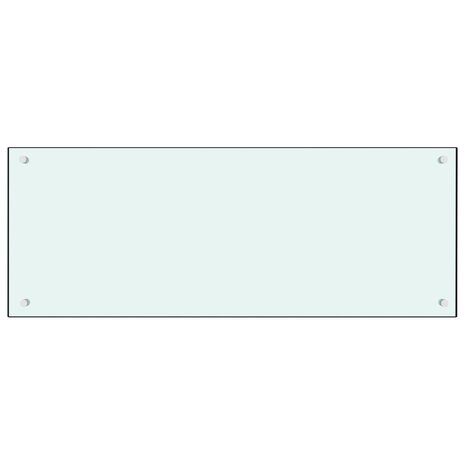 Spatscherm keuken 100x40 cm gehard glas melkwit 2
