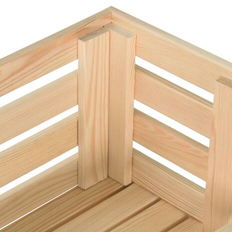 Groentetrolley 37x30x80 cm massief grenenhout 9