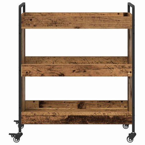Keukentrolley Oudhout 70 x 30 x 82 cm Bewerkt hout 6