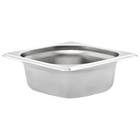 Gastronormbakken 12 st GN 1/6 65 mm roestvrij staal  3